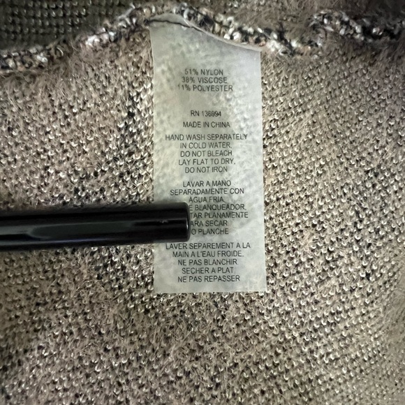 Leopard Print Flare A-Line Skirt Large L Black Tan White - soft sweater material - Picture 3 of 4